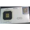 1619. 1861 22Kt Gold-Replica 12c George Washington Stamp