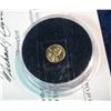 Image 2 : 1652. Solid 14K Gold Mini-Lincoln Cent in holder with