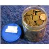 Image 2 : 1659. "Skippy" Jar with (600) Old U.S. Wheat Cents.
