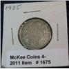 1675. 1935 Canada Silver Quarter. G+.