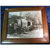 Image 1 : 1727. Large Glass and Oak framed Picture "Weaverville Special".