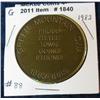 1840. 1883-1983 Green Mountain, Ia. Centennial Medal. Brass.
