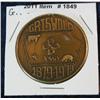 1849. 1879-1979 Griswold, Ia. Centennial Medal. Brass. BU.