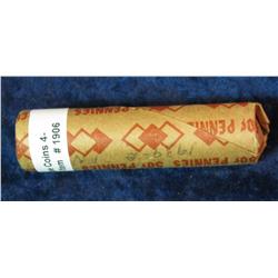 1906. 1939 D Solid-date Roll of F-12 Lincoln Cents.