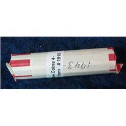 1910. 1943 D Solid-date Roll of Lincoln Cents.