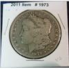 1973. 1878 P Morgan Silver Dollar. VG-8.