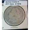 1976. 1882 O/S Morgan Silver Dollar. AG-3.
