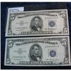 1992. Series 1953 & 53A $5 Silver Certificates. VF.