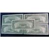 Image 2 : 1993. (5) Series 1963 $5 U.S. Notes. F-VF. All with red seals.