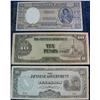 Image 1 : 1998. Central Bank of Chile Five Peso Note; (2) 10 Peso