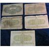 Image 2 : 2000. (5) Old World War II Japanese Bank Notes.