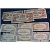 2001. (10) Old World War II Japanese Bank Notes.