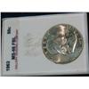 2030. 1963 P Franklin Half Dollar. GGC slabbed MS 66 FBL