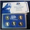 Image 2 : 2039. 2003 S U.S. Proof Quarter Set. Original as issued.