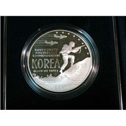2055. 1953-1991 P Korea War Proof Silver Dollar. Original as issued.