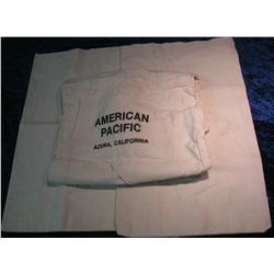 2060. American Pacific & (2) blank Large Money Bags.