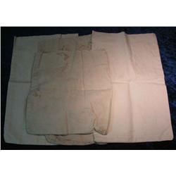 2062. (4) Blank Large Canvas Money Bags.