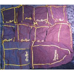 2063. (10) Crown Royal Velvet Draw String Bags. Empty.
