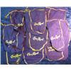 2064. (10) Crown Royal Velvet Draw String Bags. Empty.