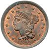 Image 1 : 1853 N-6 R1 PCGS graded MS64 Red & Brown