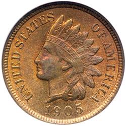 1905 Indian Head 1C NGC MS66 RB
