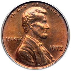 1972 Lincoln 1C. Dbld Die Obv