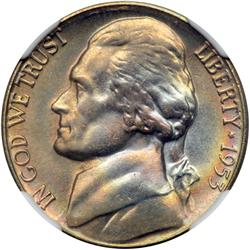 1953-S Jefferson 5C NGC MS67