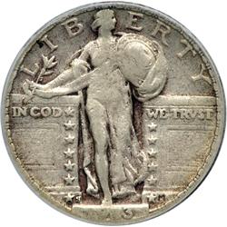 1923-S Liberty Standing 25C