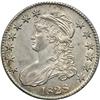 Image 1 : 1828 Bust 50C. Sq Base 2, Sm 8's, Lg Letters