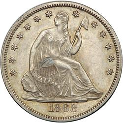 1868 Liberty Seated 50C