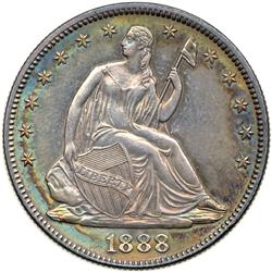 1888 Liberty Seated 50C