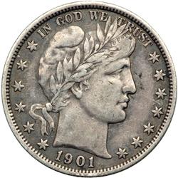 1901-S Barber 50C NGC VF25