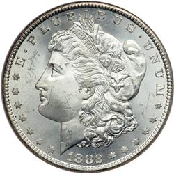 1882-CC Morgan $1 NGC MS65