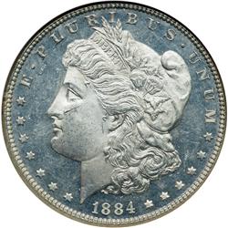 1884 Morgan $1 NGC MS63 PL