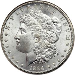 1884-CC Morgan $1 NGC MS65