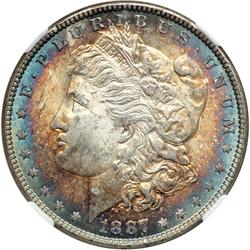 1887 Morgan $1 NGC MS61