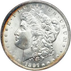 1897 Morgan $1 NGC MS65