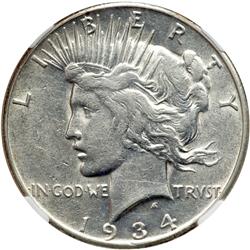 1934-S Peace $1 NGC EF40