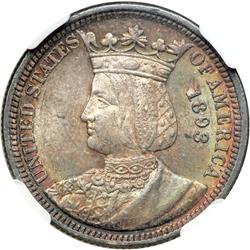 1893 Isabella 25C NGC MS62