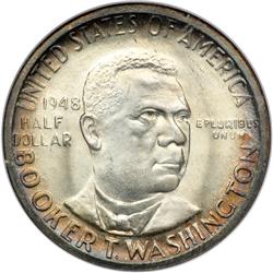 1948-D BT Washington 50C NGC MS66