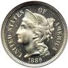 Image 1 : 1886 Nickel 3C NGC Proof 66