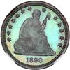 Image 1 : 1890 Liberty Seated 25C NGC PF64 CAM