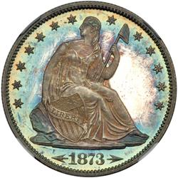 1873 Liberty Seated 50C. Arrows NGC PF66 CAM