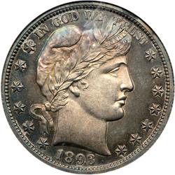 1893 Barber 50C NGC Proof 63