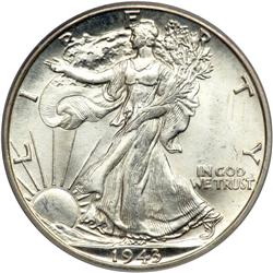 1943-D Liberty Walking 50C