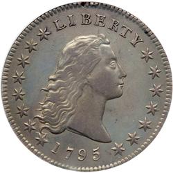 1795 Flowing Hair $1. 2 Leaves NGC EF40