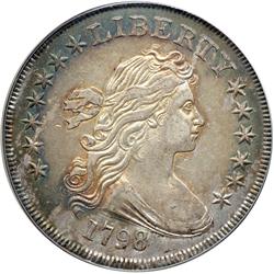 1798 Bust $1. Sm Eagle, 13 Stars