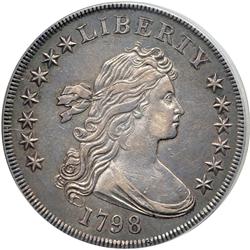 1798 Bust $1. Heraldic Eagle, Close Date