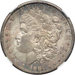 1887-S Morgan $1 NGC MS64