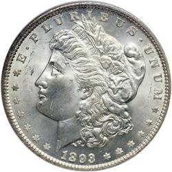 1893 Morgan $1 NGC MS65